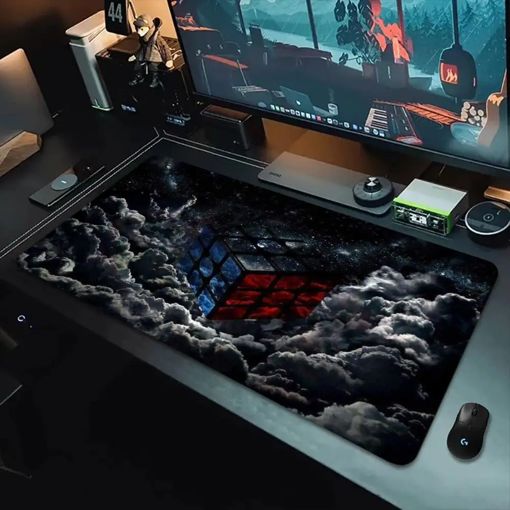 

rubik's cube Mouse Pad Mouse Pads For Desk, Gaming Mouse Pad, with Stitched Edges and Non-Slip Rubber Base
