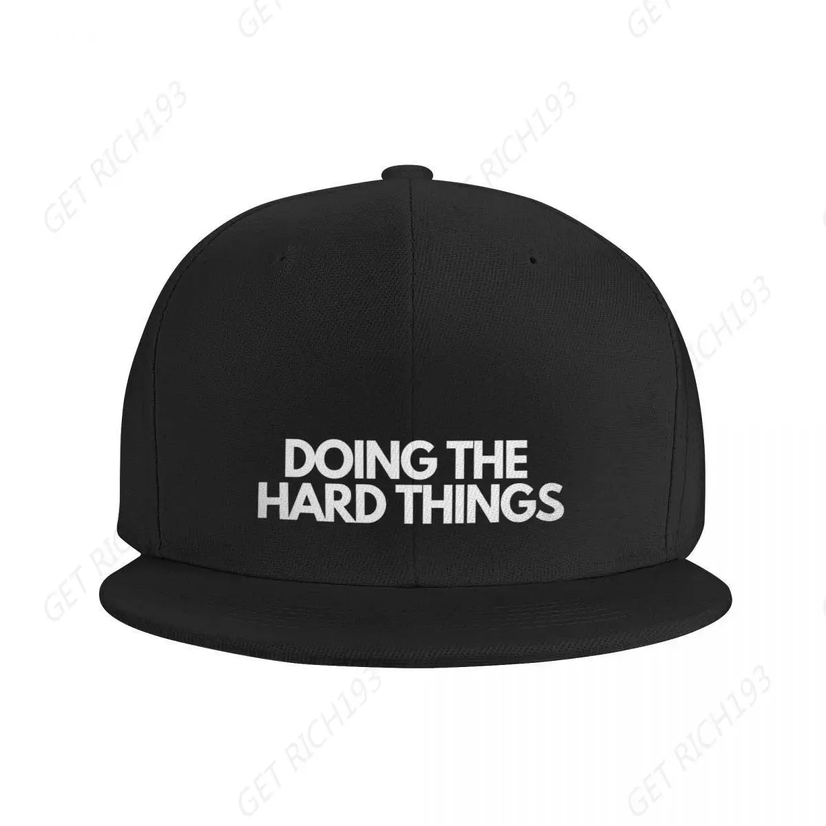 

Doing The Hard Things Black And White Hat Baseball Cap Horse Hat Hat Beach Golf Military Tactical Caps Women Hat Men'S