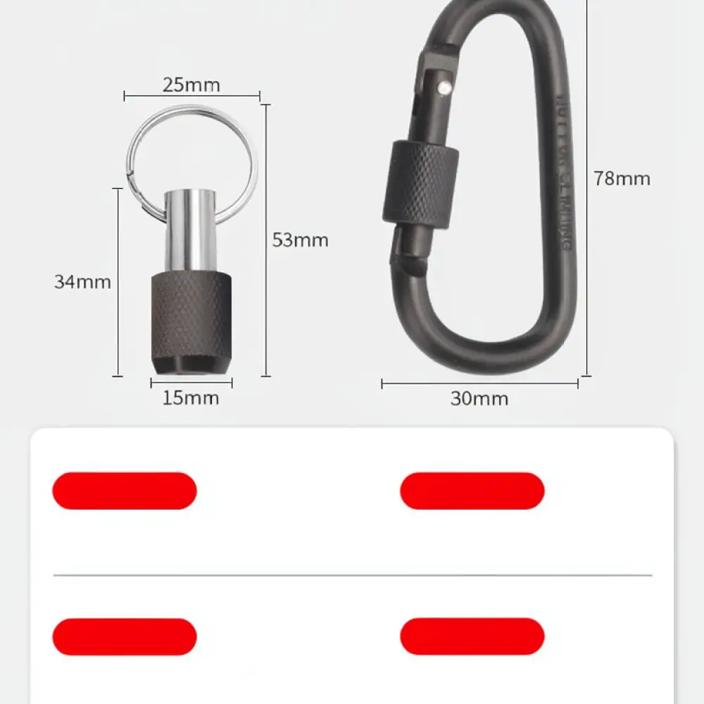 For Longxingruiyu Drill Bit Extension Holder Hex Shank Quick Release Keychain Adapter Aluminum Alloy Hand Tool Set