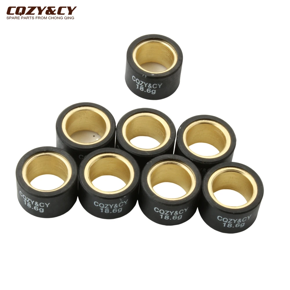 8 szt. Rolki wariatora wyścigowe 15g 18.6g 21.4g 25x17mm do Piaggio Beverly Tourer Eu3 400 X Evo X8 400cc Skuter — zdjęcie 4