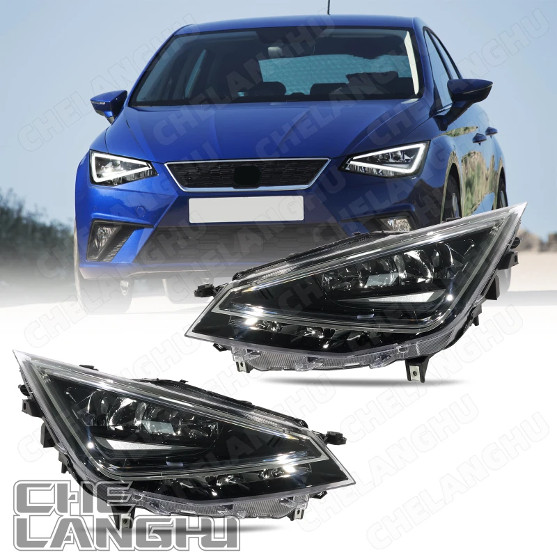 

LED Headlight For Seat Ibiza 2018 2019 2020 2021 Front Turn Signal Light Headlamp DRL LHD Car Accessories 6F1941773A 6F1941774A