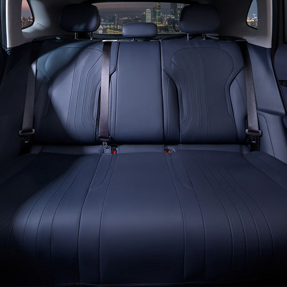 7 Pcs Four Seasons Universal Seat Cushion Cover For Geely EX5 Galaxy E5 2024 2025 2026 Original Car Color Seat Leather Cove - Image 4