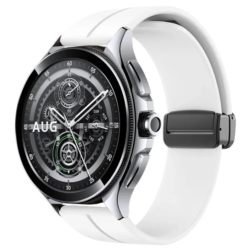 20mm 22mm Silikon Magnetische Band Für Xiaomi Mi Uhr 2 Pro/Mi uhr Farbe 2 Armband Correa für Xiaomi Uhr S4 S3 S2 S1 Aktive – Detail 2