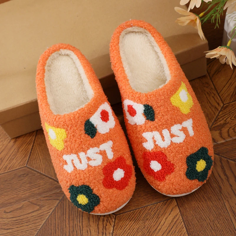 شباشب عصرية على شكل زهور للنساء في المنزل الداخلي، شباشب مريحة وخفيفة الوزن للاستخدام الداخلي، أحذية مسطحة ناعمة غير قابلة للانزلاق #3