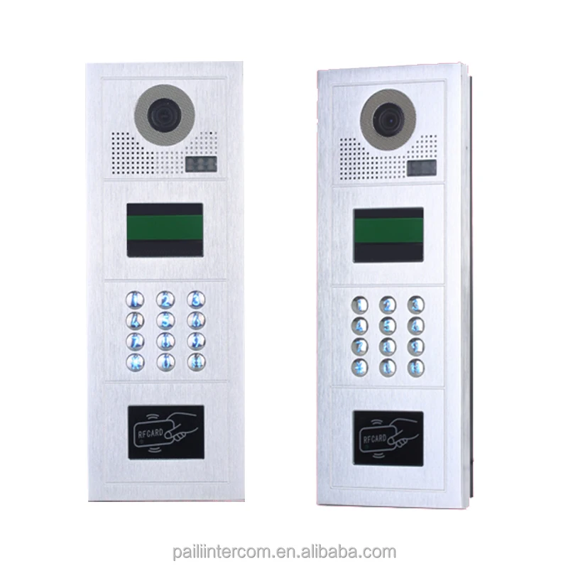 2 Wire Video Door Phone Intercom System With 7 Inch Screen Monitor Night Vision Door Entry System For Villa Security