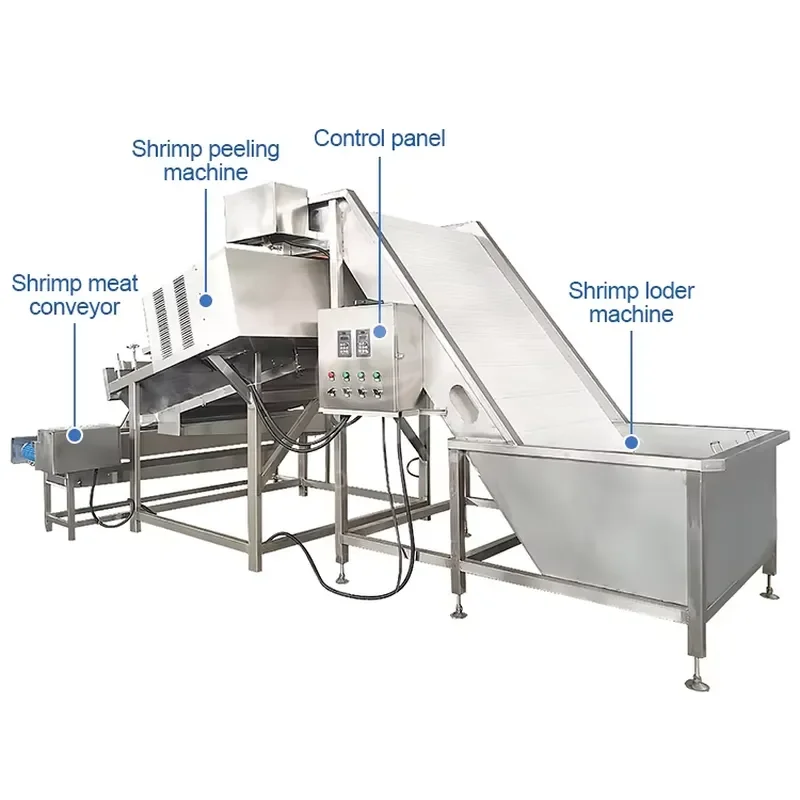Automatic Shrimp Shelling Peeling Processing Machine