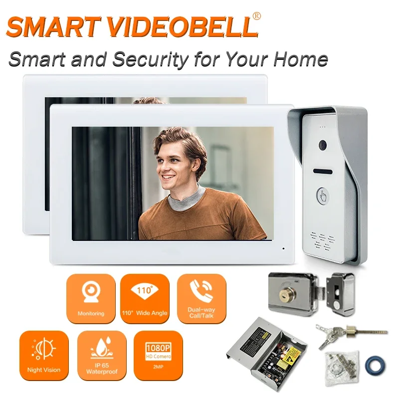 

Oem Wired Video Door Phone With Electric Lock Hd Intercom System Popular Voip 7" Lcd Apk Used For Remote Connection Keyboard