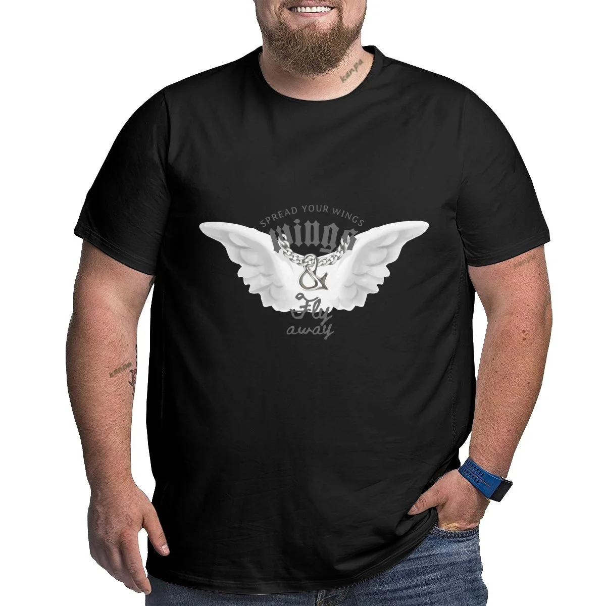 Funny Eagle Graphic T Shirts for Big and Tall Men Cotton Short Sleeve Plus Size T-shirts High Street Top Tees Clothing XL-6XL