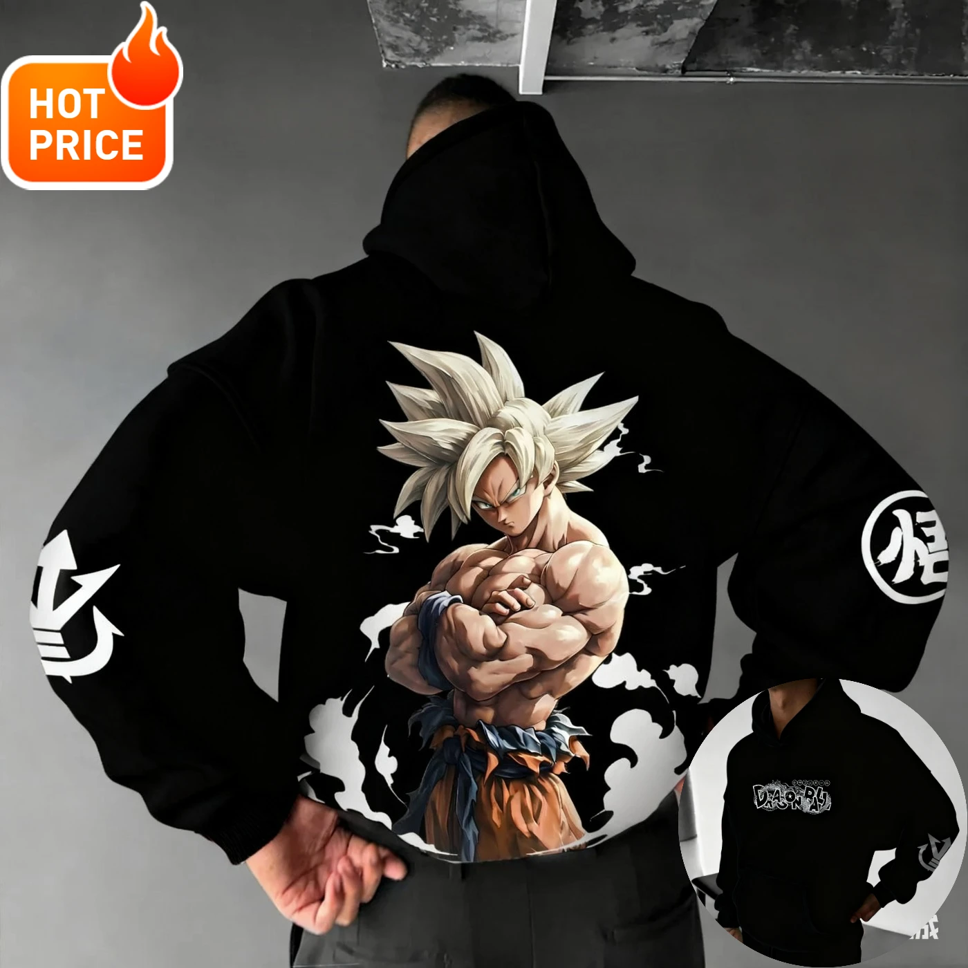 Son Goku Saiyan Dragon Ball Anime Streetwear Winter Mannen Oversized Hoodie Harajuku Vintage Vrouwen Capuchon Lange Mouwen