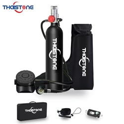 THAISTONE-1L Mini Scuba Diving Air Tank, Underwater Breath Air Tank, Oxygen Tank, Snorkeling Equipment, 1L, 15-25 Minutes
