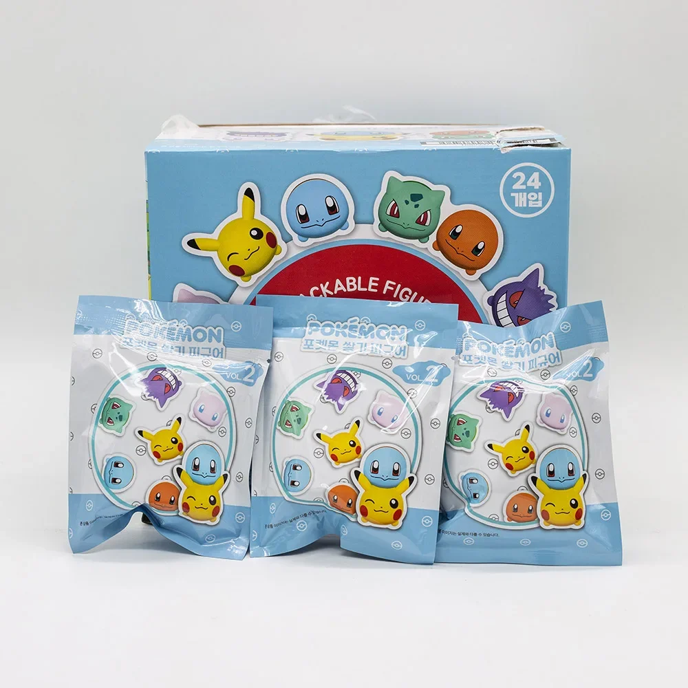 Pokemon Pocket Monster Stackable Figure Blind Box Pikachu Charmander Doll Gifts Toy Model Anime Figures Collect Ornaments