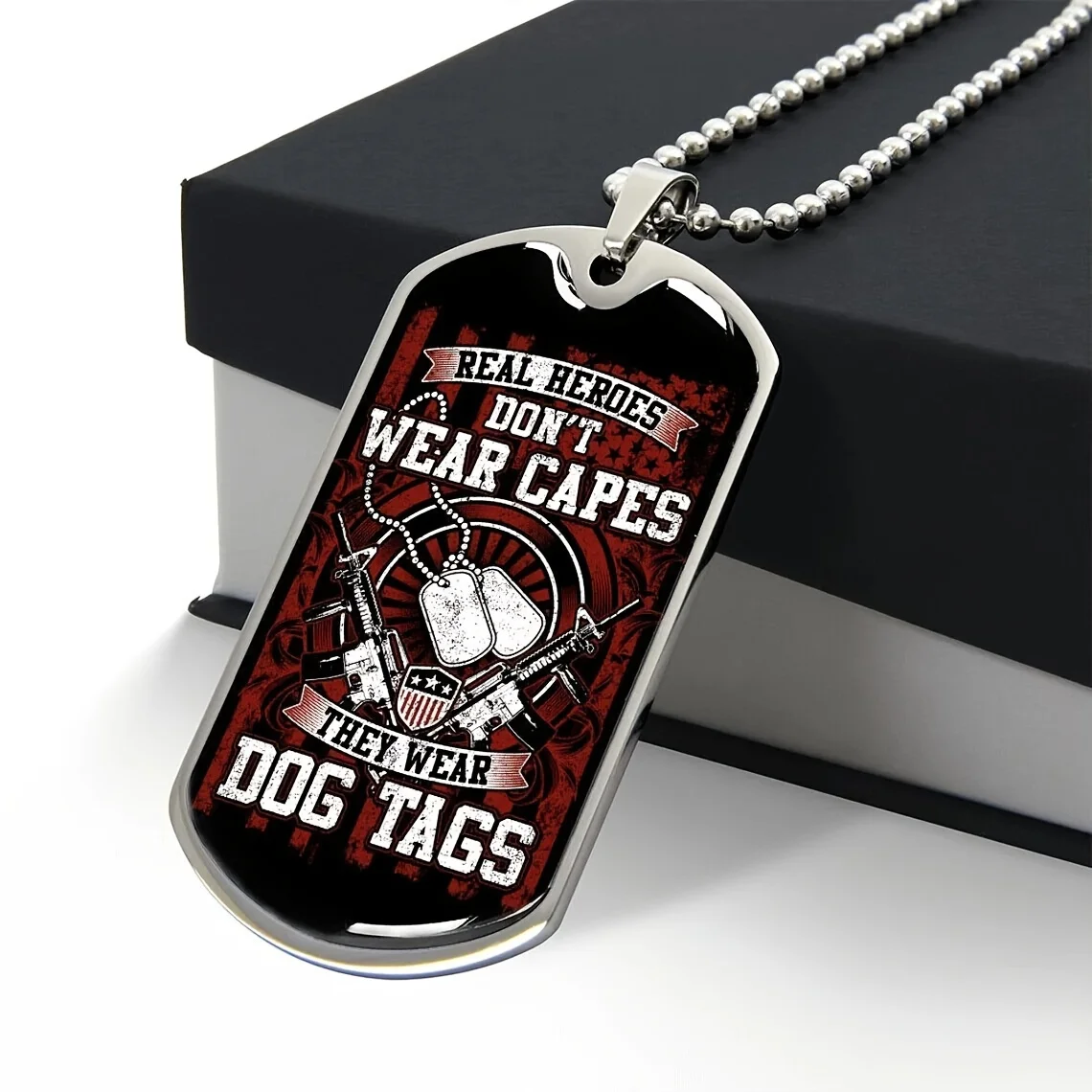 Tag Pendent Necklace For Men, Gift For Anniversary Birthday