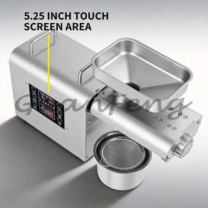 110‑220V K28 Auto Oil Presser Home‑Use Stainless Steel Cold Press Oil Extraction Machine For Peanut Flaxseed Seeds