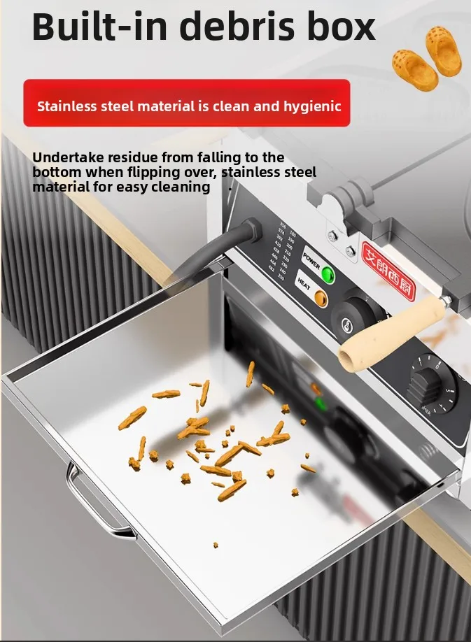 商業靴型カスタマイズ可能なワッフルベーカーメーカーノンスティック穴靴パンケーキ製造機