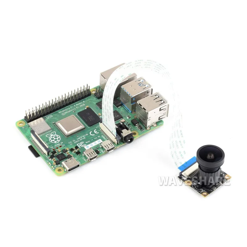 Waveshare-IMX477-160 Câmera, 12.3MP, 160 ° FOV, aplicável para Raspberry Pi, Jetson Nano