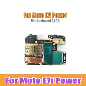 Bilashmart Original Motorola Moto E7i Power Motherboard Mobile Electronic Panel Circuits With Chips Plate 32GB