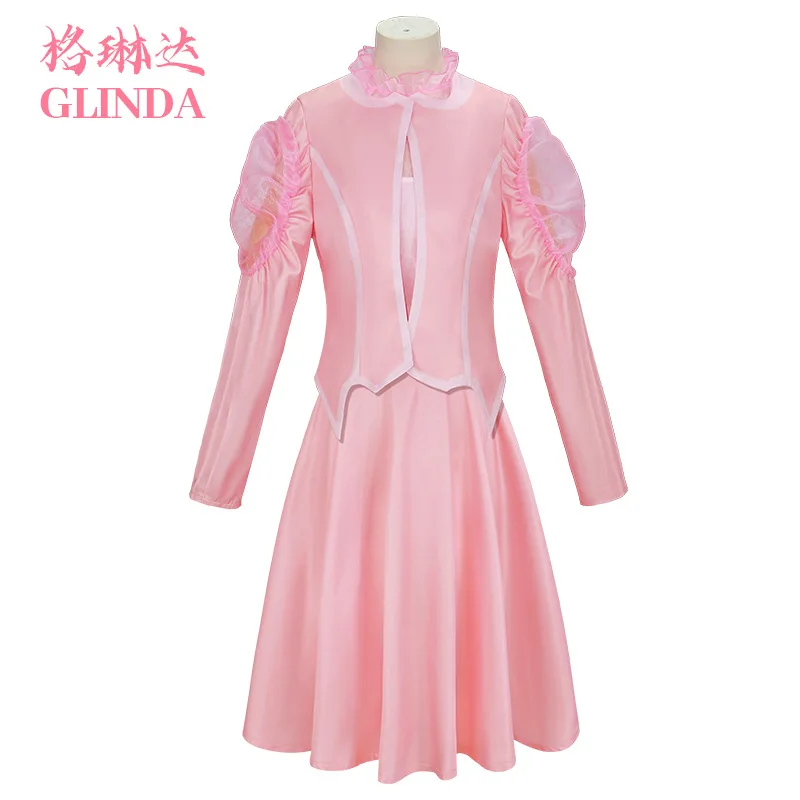Glinda The Wicked Witch Pink Costume Halloween Oz Cosplay Witch Costume