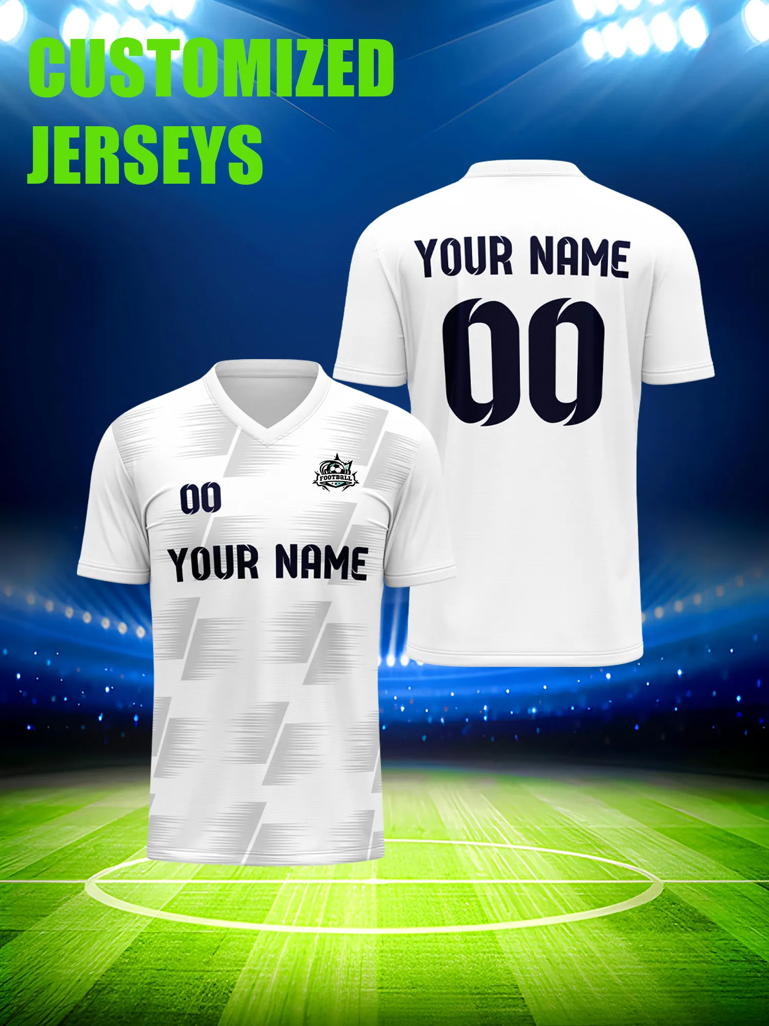 

Футболка для футбола с индивидуальным изображением, номером и именем, в стиле ретро, ностальгическая, культовая.