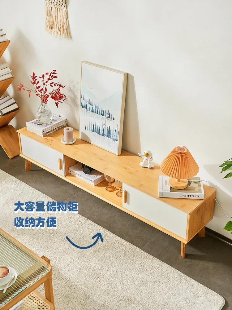 

Журнальный столик, комбинация ТВ-шкафа, простой современный журнальный столик, ТВ-шкаф, шкафчик из цельного дерева, маленькая квартира, мини-гостиная, flo