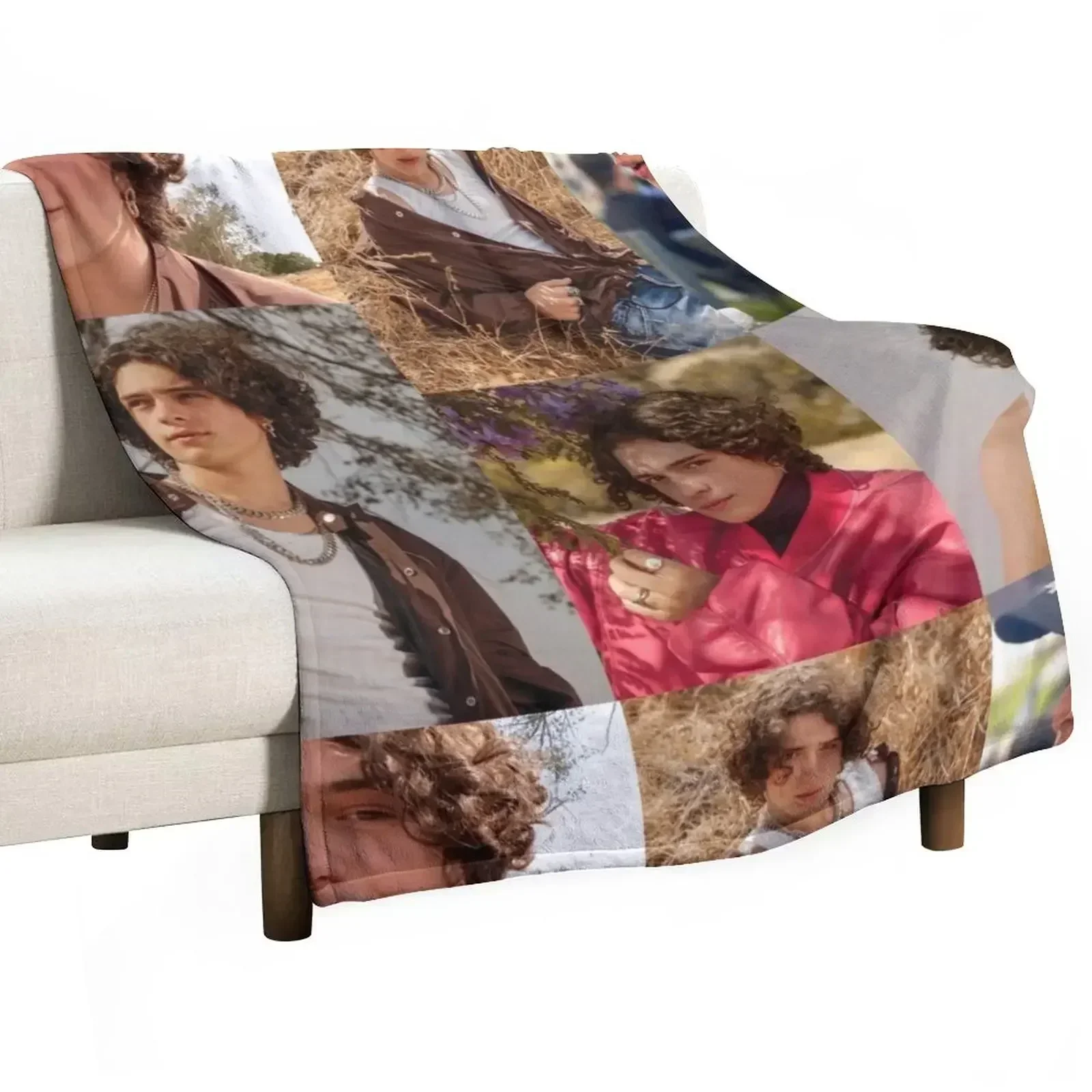 

Noah Jupe collage 4 Throw Blanket anime bed plaid Thermals For Travel Blankets