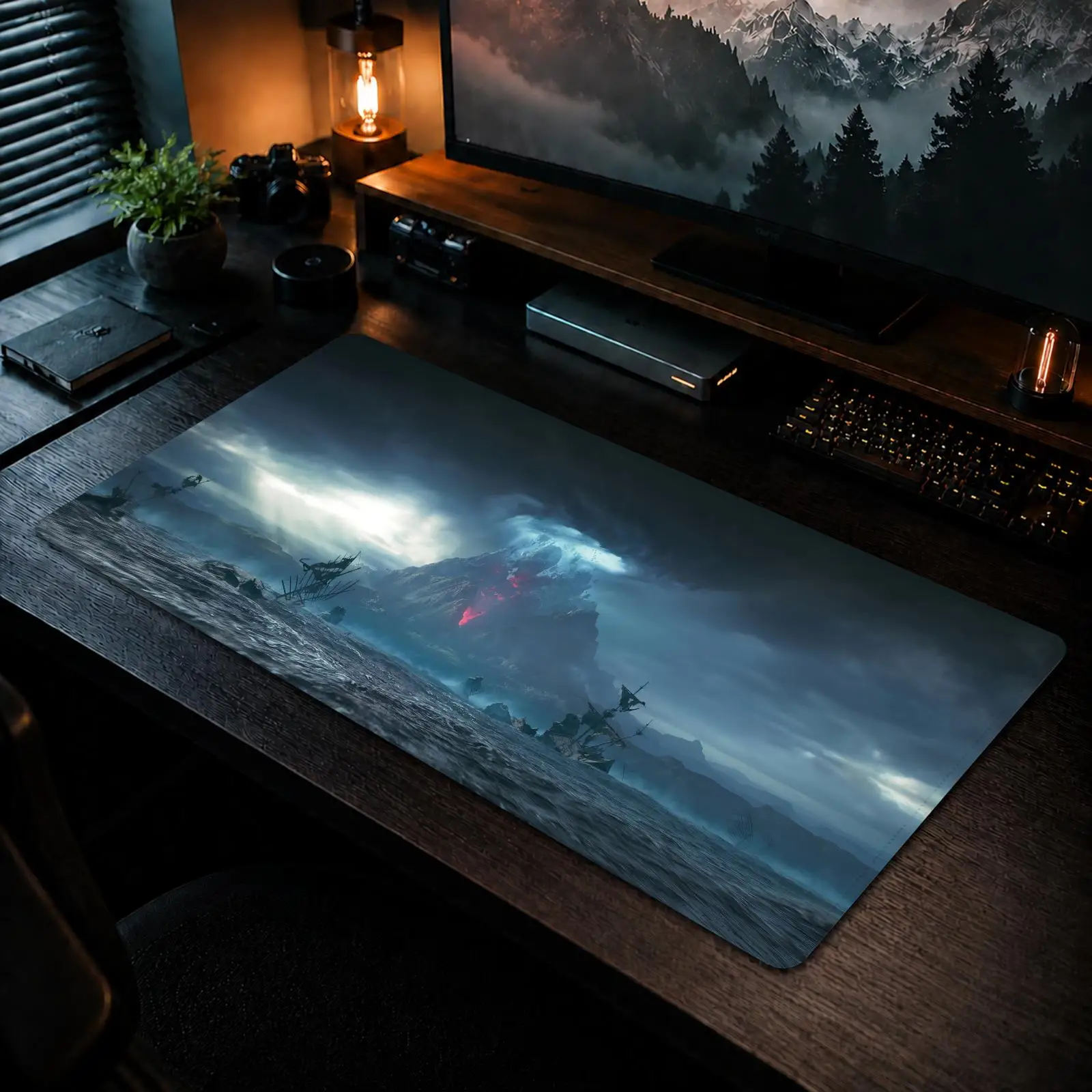 New World Aeternum Mouse Pad Gaming office Non-slip Desk Mat Diy Mousepad Large Game Keyboard overlock