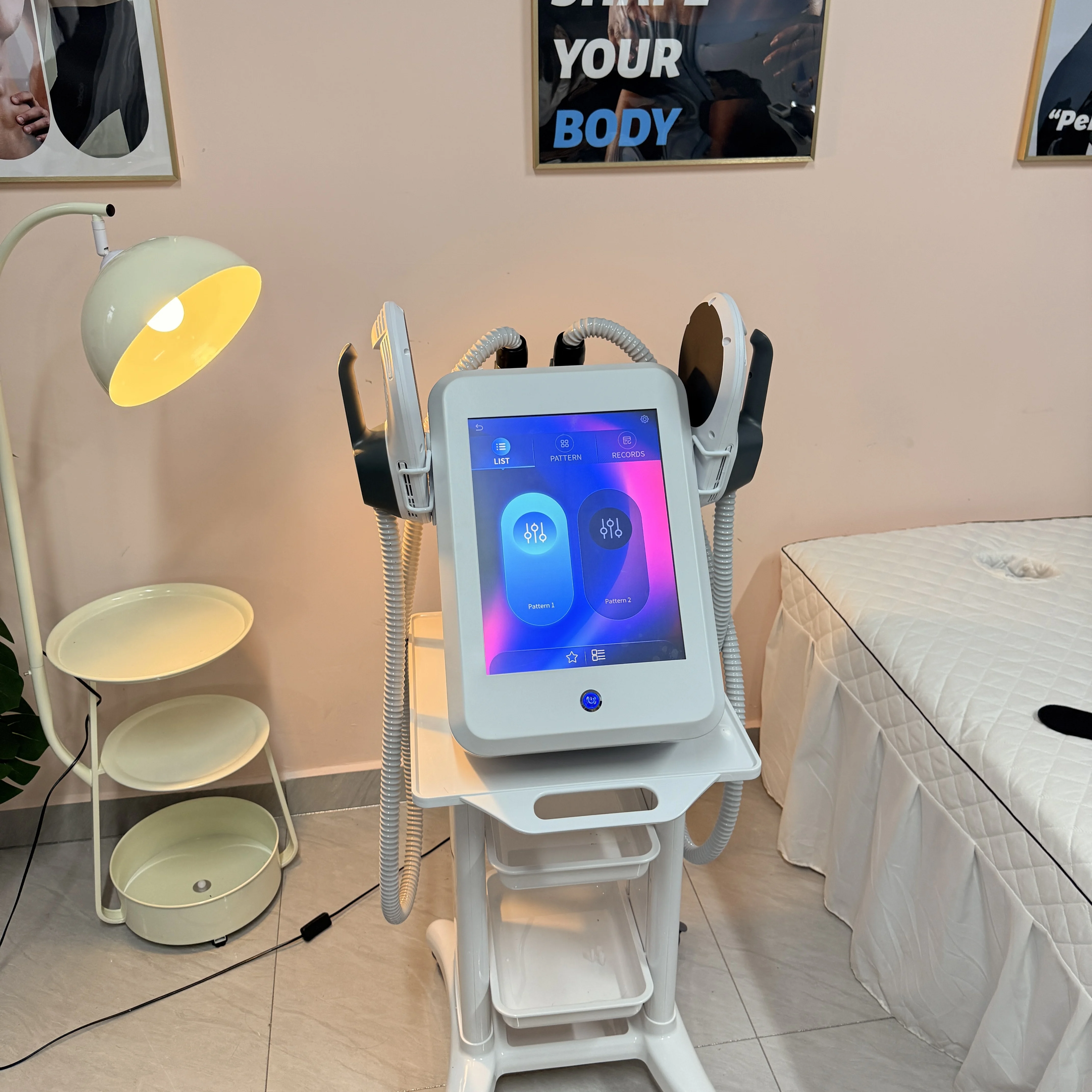 

HI-EMT 6500 Вт EMS машина для похудения, стимулятор мышц для уменьшения жира, высокая мощность, профессиональное косметическое устройство