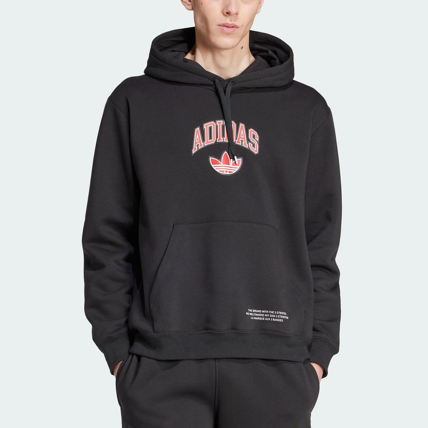 Adidas Originals Trefoil Men's Knit Hooded Loose Sweatshirt JP1013