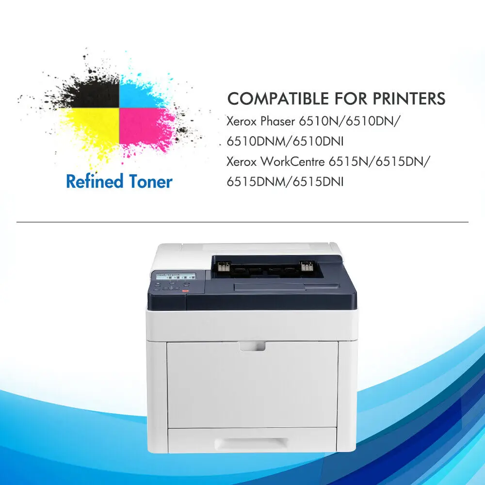 Compatível com xerox 106r03480 2p magenta toner phaser 6510 & workcentre 6515