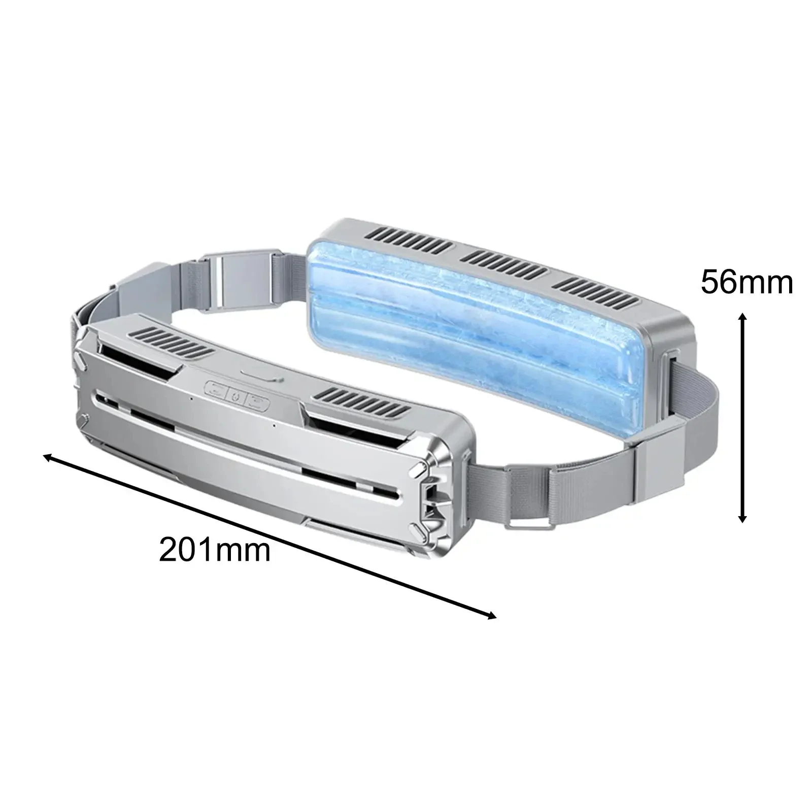 

l #USB Portable Cold Fan Hands Free Waist Hanging Rechargeable Mini Sports Fan 3-Speed Adjustable Dual Fan Home Office