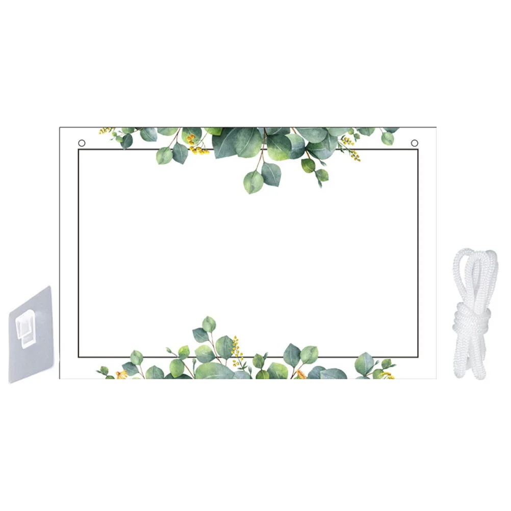 1Set Acrylic Memo Board Transparent Multi-Function Writing Board for Home Office Use Clear Handwritten Boards