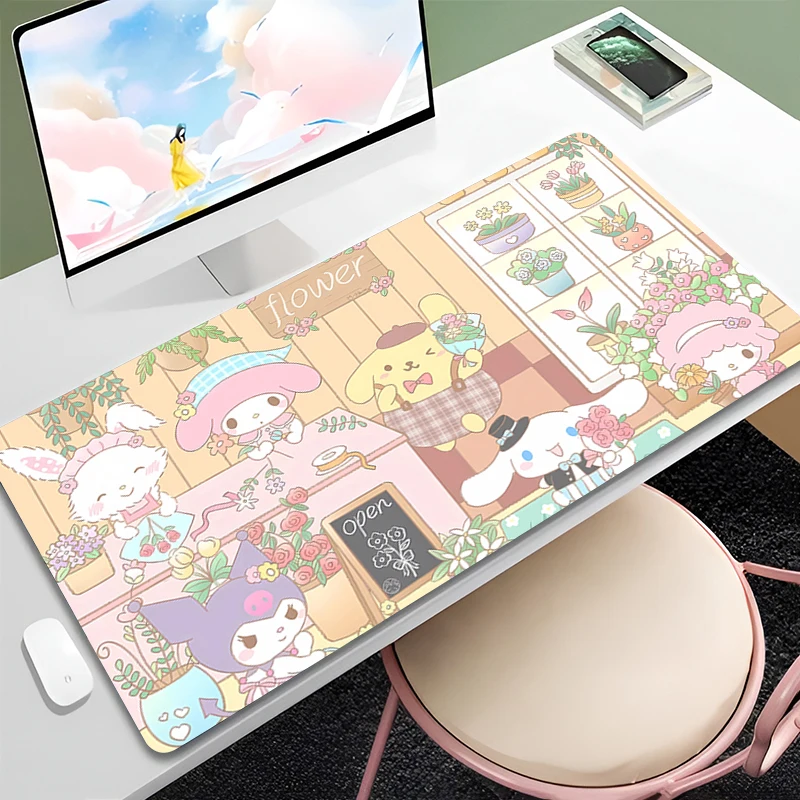 

Cartoon Pompompurin Mousepad PC Gaming Accessories Desk Mat Laptop Computer Gamer Table Pads Office Rubber MousePads Cute Carpet