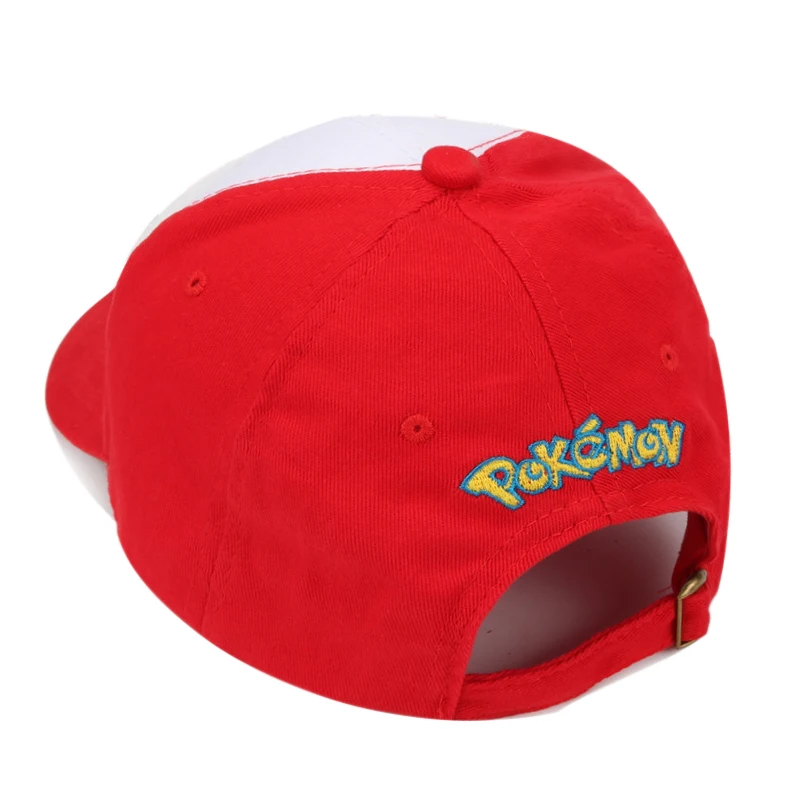 Pokemon Anime Hats Pocket Monster Figure Ash Ketchum Cosplay Series Cartoon Hats Adjustable Child Baseball Cap Mesh Hats