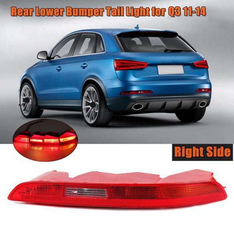 

1Pair Rear Bumper Lower Tail Light Reflector Lamp For Q3 2011-2015 8U0 945 095 8U0945096 Parking Stop Brake Light Parts