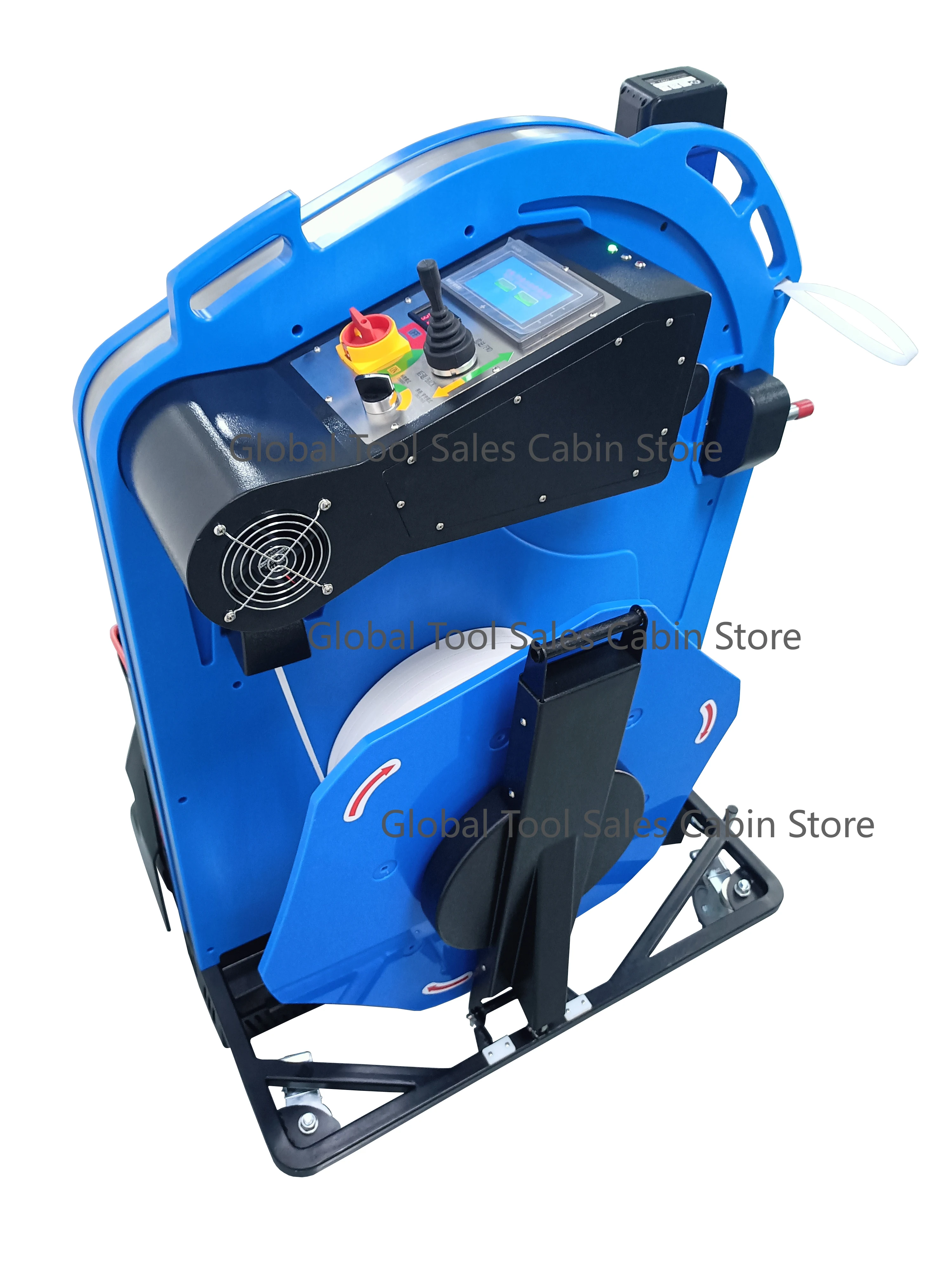 VC-001 Battery Powered Automatic Pp Pet Strap Belt Pallet Threading Machine Electric