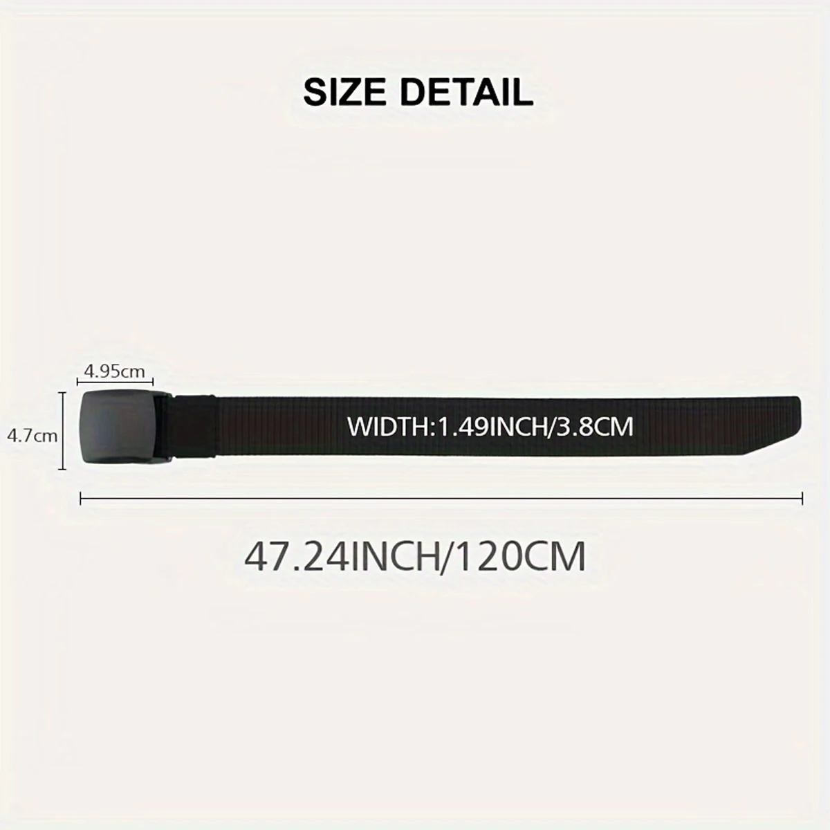 2 pieces of women's golf nylon webbing, plastic quick release buckle belt, multi-color adjustable casual belt