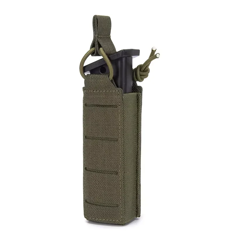 Tactische 9mm Pistool Tijdschrift Pouch Speelgoed Pistool Molle Enkele Mag Carrier Holster Outdoor Jacht Zaklamp Zaklamp Houder EDC Gereedschapstas