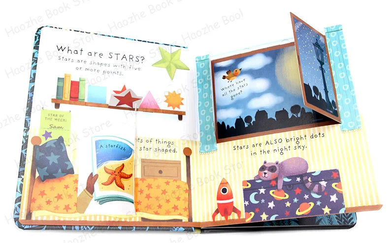 Very First Questions and Answers:  What are Stars Usborne Lift the flap Children's Activity English Learning Book Montessori