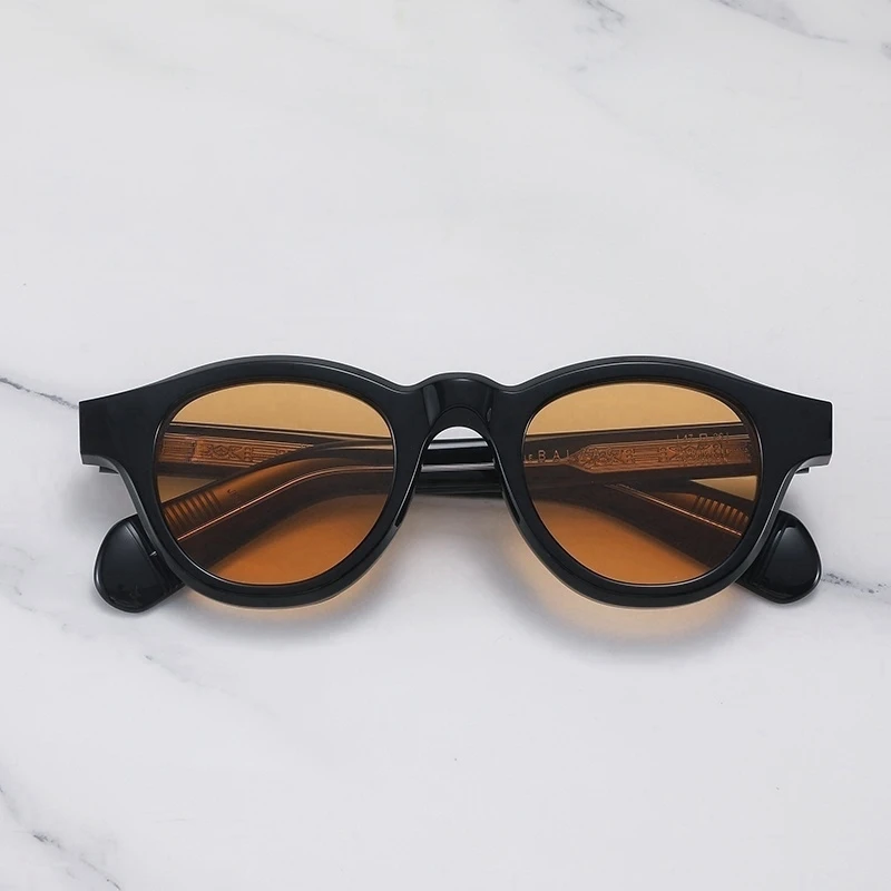 JMM BALZAC للجنسين تصميم كريستال شفاف مستدير للنساء نظارات شمسية عصرية للنساء نظارات شمسية أنيقة للرجال