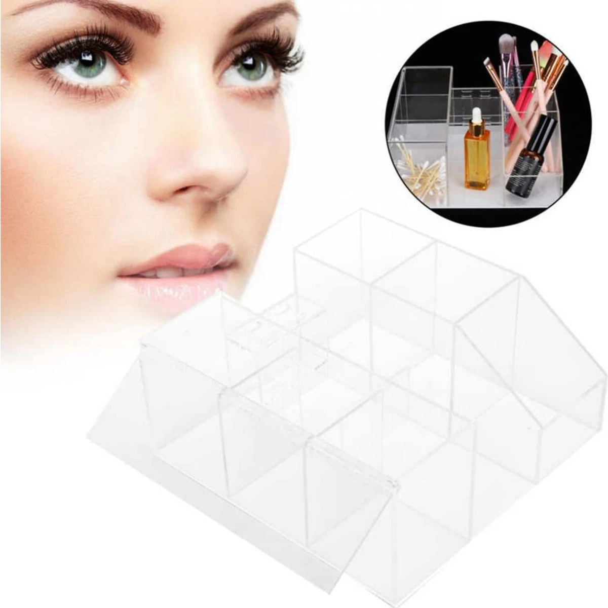 

8 Holes Acrylic Eyelash Tweezer Storage Stand Holder Lash Extension Tools Organizer Beauty Eyebrow Makeup Rack 3 Colors