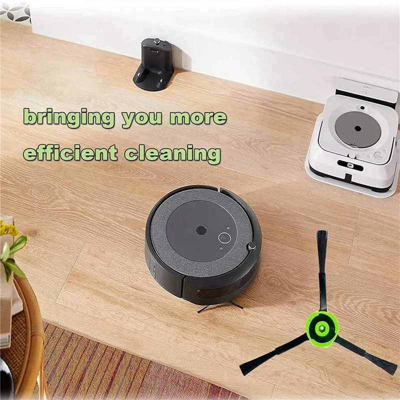 KEOL-4 مجموعة فرش جانبية لـ Irobot Roomba E, I, & J Series E5, E6, I1, I1+, I3, I3+, I4, I4+, I6, I6+, I7, I7+, I8, I8+, J7