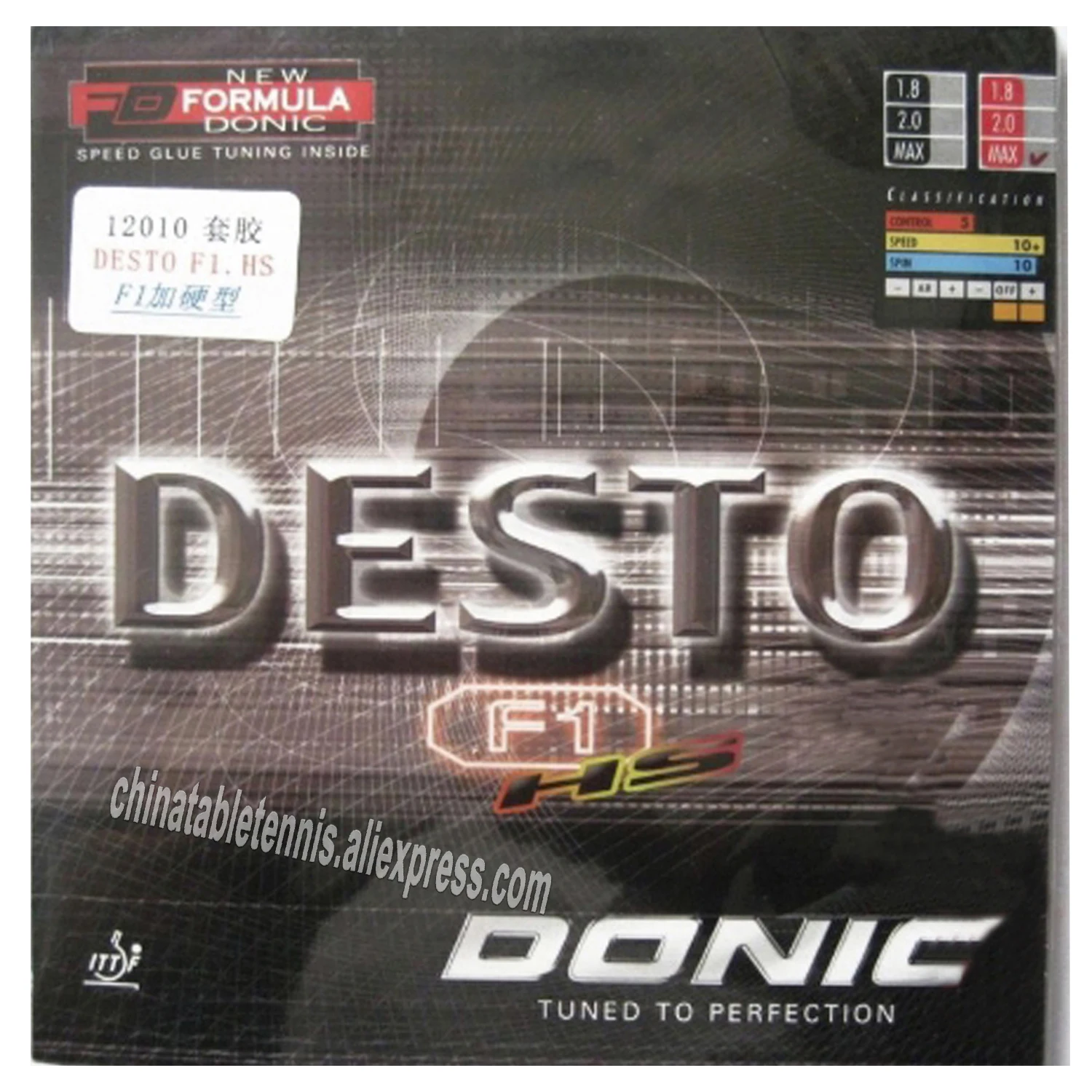 original-donic-desto-f1-hs-12010-tennis-de-table-en-caoutchouc-tennis-de-table-raquettes-sport