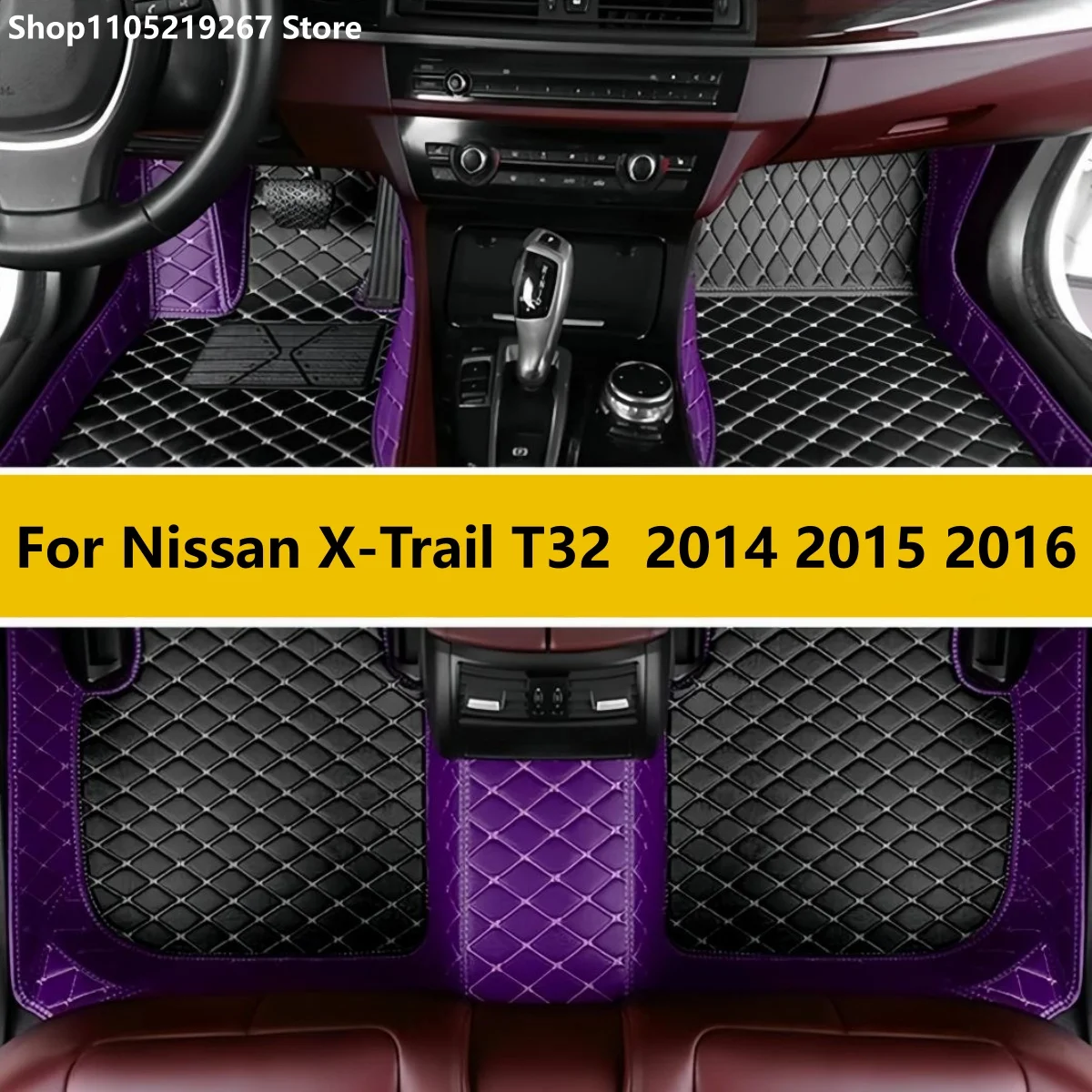 

Car Floor Mat For Nissan X-Trail T32 2014 2015 2016 Leather Mat Tapis Voiture Interior Details Automobile