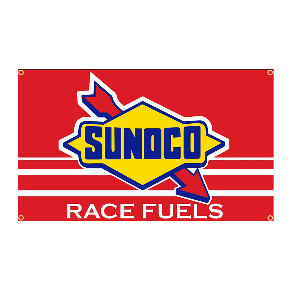 90x150cm Sunoco Racing Car Oil Flag Polyester Printed Garage or Outdoor Decoration Banner Tapestry