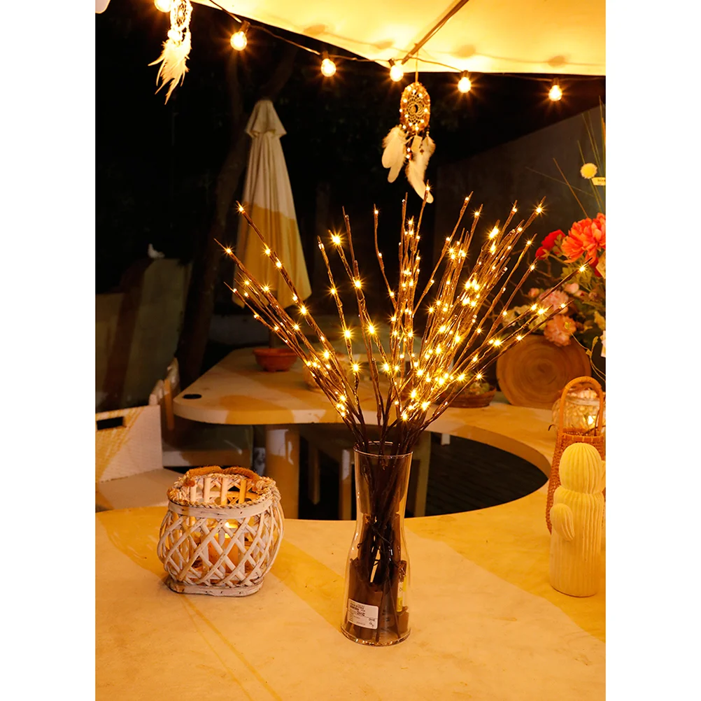 Guirxiété Lumineuse Décorative, Branche de Nuit, Arbre, Maison, Lampe de Noël, Lustre, 3 Pièces
