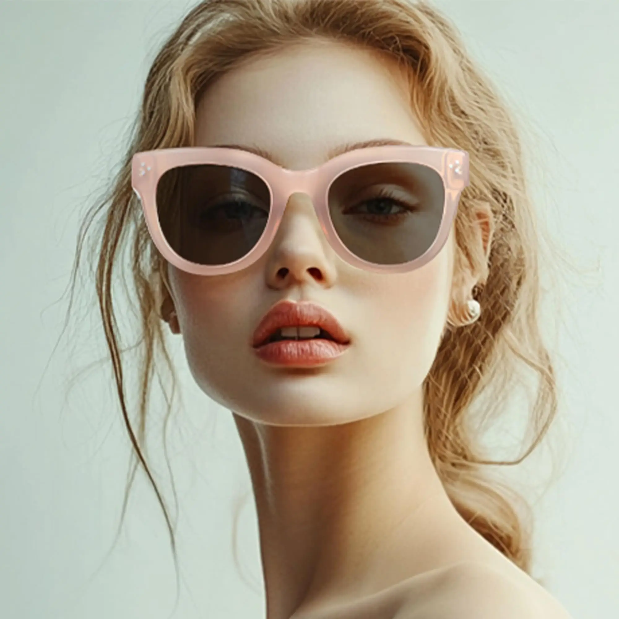 

BLUEMOKY Acetate Polarized Round Sunglasses for Women Classic Retro Shades UV400 Protection Summer Travel