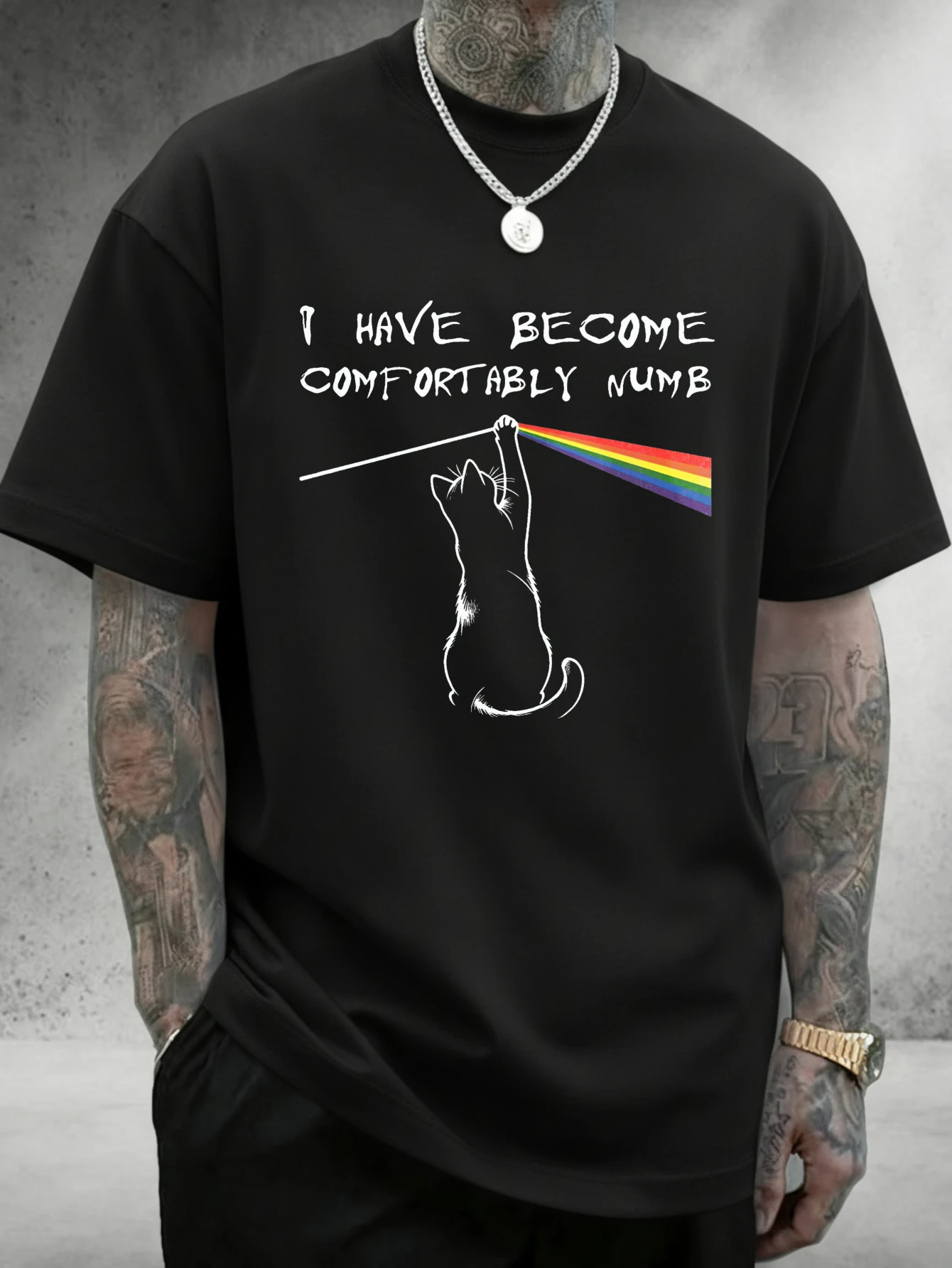 1PC JOOCAR Jurassic Dad Pain Finds A Way T-shirt en coton décontracté toutes saisons à motif squelette, col rond, manches courtes douces, extensibles et respirantes, haut streetwear à imprimé lettres tendance, choix de cadeau idéal pour les fêtes