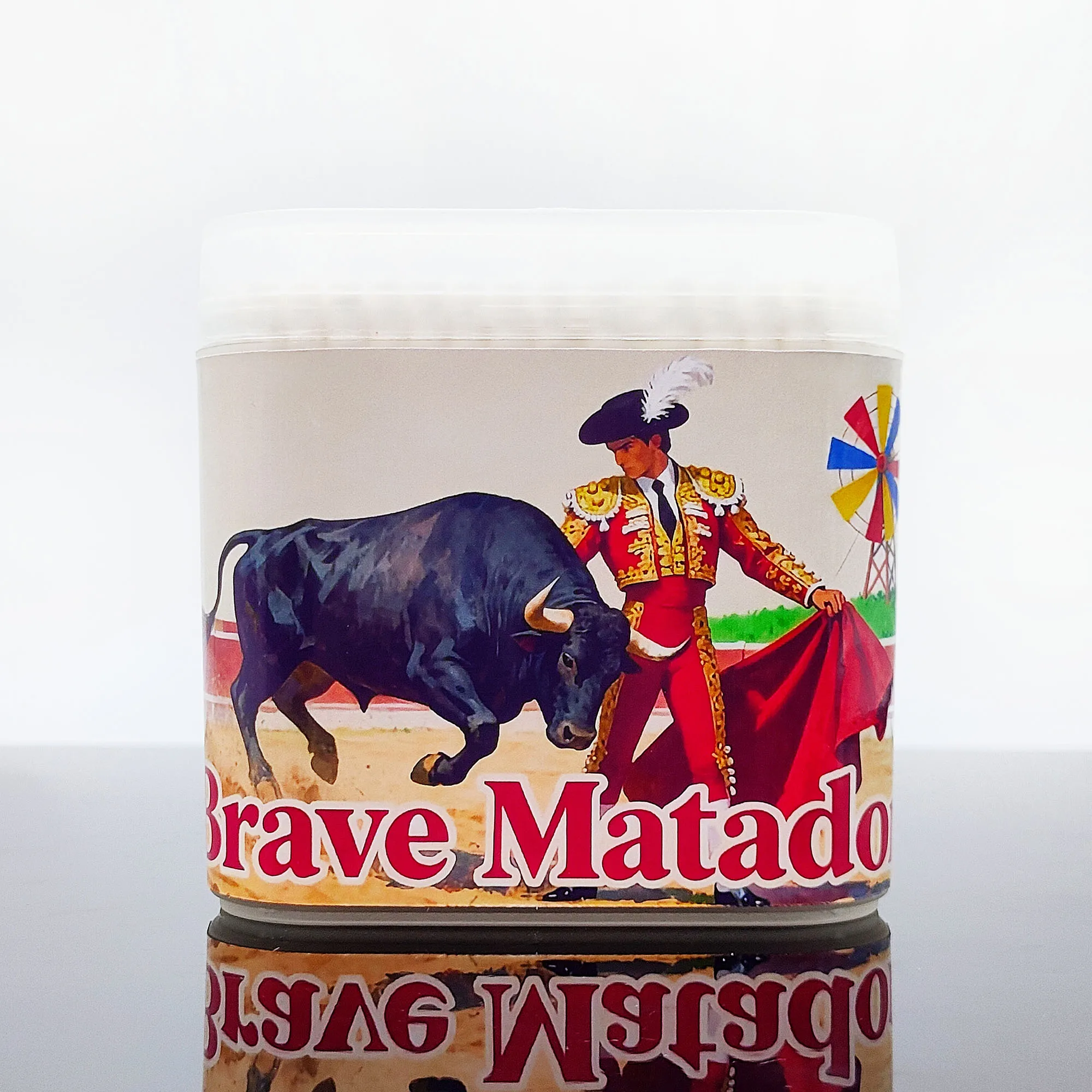 200개 스페인 투우 테마 면봉 창의적인 스페인 문화 패턴 다기능 양면 면봉