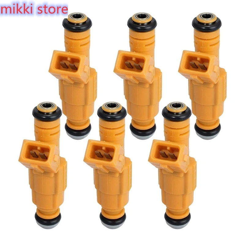 

6Pcs/Lot 0280155710 0280155700 Car Fuel Injector Petrol Kits, for Jeep Wrangler 1991-1998