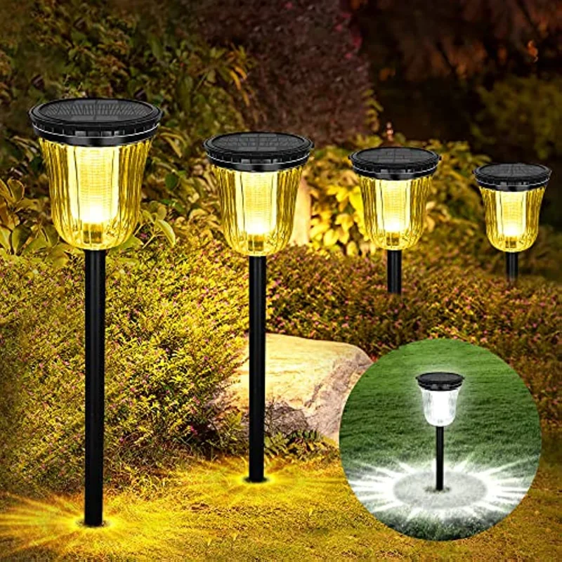 

Solar Pathway Lights Outdoor Landscape Path Waterproof Driveway Long Lasting LED Walkway Back Yard for Garden Lawn Patio