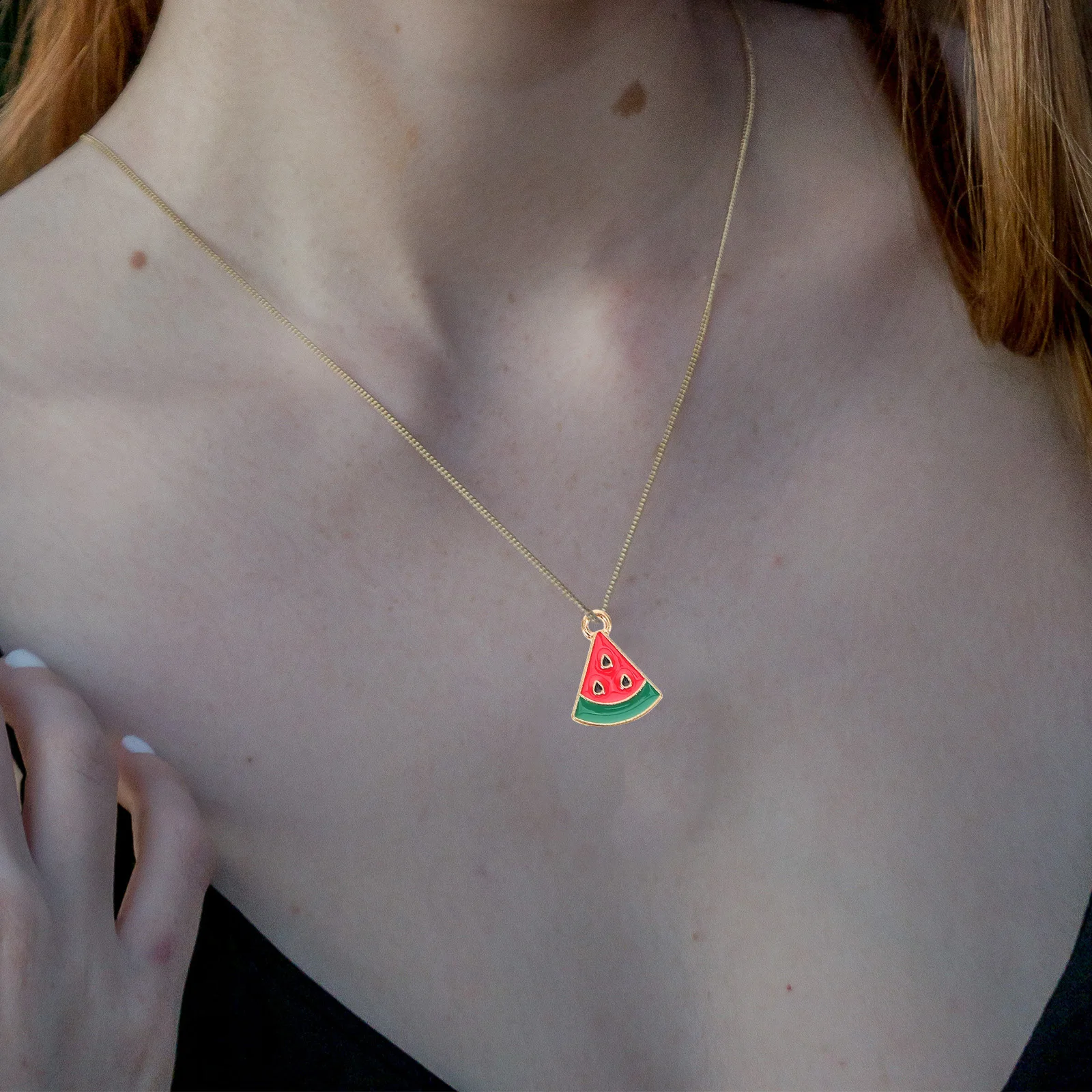 

30 Pcs Mini Watermelon Earrings Jewelry Accessories Fruit Slicing Enamel Pendant Charms